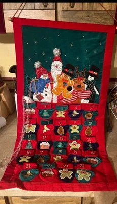 Prima Christmas Advent Calendar Elegant 24 Days Gift Pockets Kids Vintage - Image 1 of 2