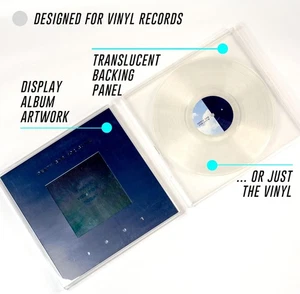 Vinyl Record Album Display Frame 12” Openable Cover & Modern Wall-mounted Lp - Picture 1 of 7