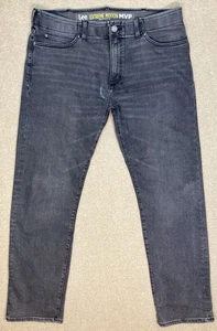 Lee Extreme Motion MVP Jeans Herren Größe 38x32 Schwarz Slim Straight Distress Faded - Bild 1 von 13