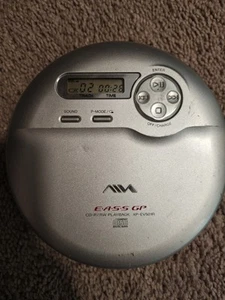 Aiwa/Sony Portable CD player -EASS GP XP-EV501R, sliver tested WORKS! Free Ship - Picture 1 of 4