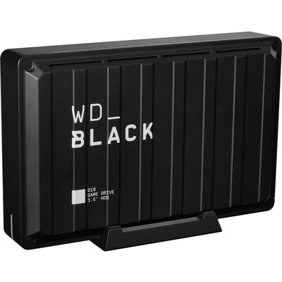 WD Black D10 WDBA3P0080HBK 8 TB Desktop Hard Drive - External - Black - Image 1 of 2