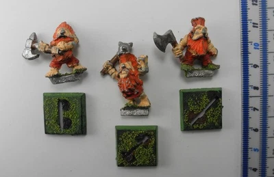 3 DWARF TROLL SLAYERS Metal Dwarfs Fyreslayers Army Marauder Warhammer 1990s N4b - Image 1 of 2