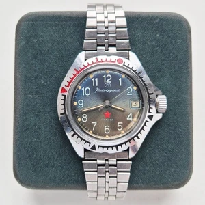 USSR Rare Watch Vostok Amphibia Original komandirskie Diver 2414A RED STAR - Picture 1 of 8
