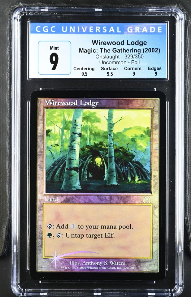 WIREWOOD LODGE Onslaught Foil CGC 9 Q++ MTG [Nostalgium] - Image 1 of 2