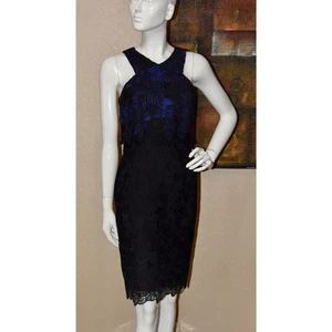 Trina Turk Miranda Floral Crochet Lace Sheath Designer Cocktail Dress Size 2 - Bild 1 von 6