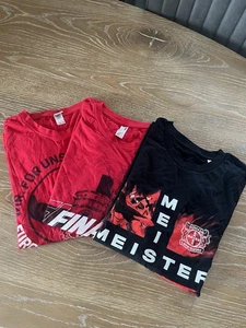 3 Shirts Bayer 04 Leverkusen M Schwarz Rot Deutscher Meister 2024 Pokalfinale - Bild 1 von 5
