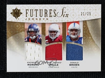 2009 Ultimate Collection Gold /25 Michael Crabtree Percy Harvin #F6J-9 Rookie RC - Image 1 of 2