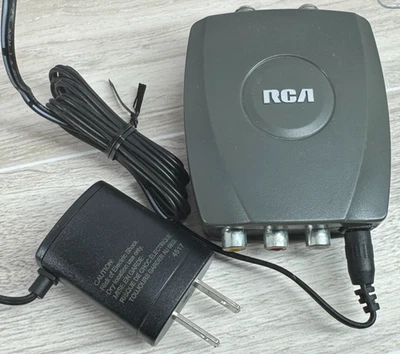 RCA CRF907 A/V Modulator w/ Power Adapter Composite to Coax Converter TV Video - Image 1 of 3