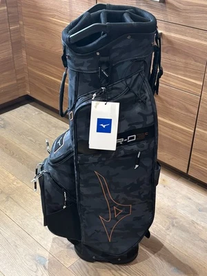 Mizuno BR-D3c Deluxe Golf Cart Bag - 7 Way Dividers - Rare Black Grey Camo  - Image 1 of 4