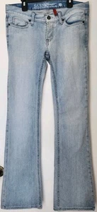 Guess Jeans Womens 28 Foxy Flare Leg 5-Pocket Stretch Flex Denim Blue - Picture 1 of 4
