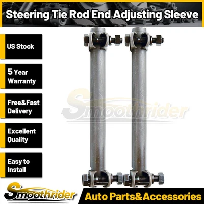 2pcs Front Left Tie Rod End Adjusting Sleeve For Plymouth Arrow Pickup 1979-1980 - Image 1 of 2