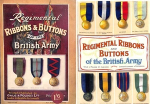 Regimental Ribbons and Buttons of the British Army by Gale and Polden Ltd - Foto 1 di 1