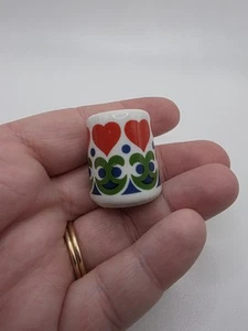 Vintage Mini Porcelain Candle Holder Made In Germany Hearts - Picture 1 of 7