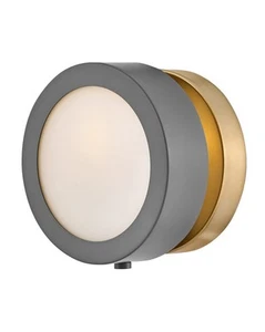 Dark Matte Grey LED Wall Sconce from the Mercer Collection - Picture 1 of 1