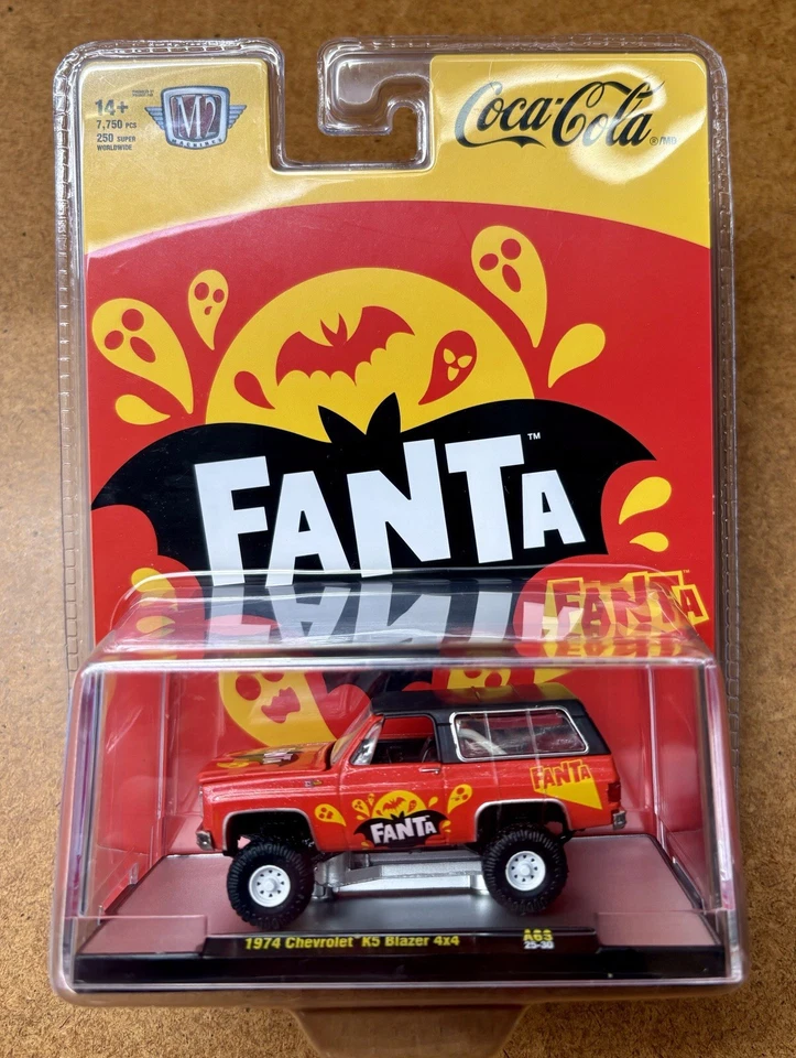 New M2 Machines Halloween 🧡Fanta🧡1974 Chevrolet K5 Blazer 🎃 - Image 1 of 4