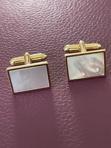 Vtg Swank MOP Cufflinks - Picture 1 of 2