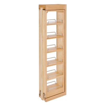 Rev-A-Shelf Pullout Wall Filler Cabinet Wooden Organizer, 42" Hgt, 432-WF42-6C - Image 1 of 4