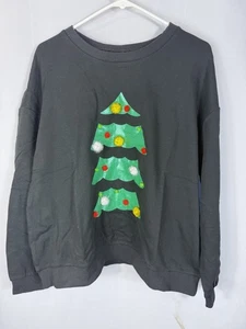 Shein Women’s embroidered Christmas sweater with Christmas tree Sz 2X New - Picture 1 of 5