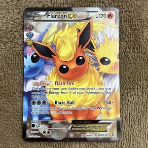 Flareon EX RC28/RC32 Generations Ultra Rare Full Art Holo Pokemon Card - Picture 1 of 13