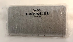 Coach Essential schmale schwarze Geldbörse aus Glattleder - werkseitig verpackt/versiegelt NEU - Bild 1 von 3
