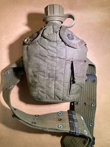 Vintage Original US Army Utility Gürtel mit Wasserkantine (LEER) - Bild 1 von 7