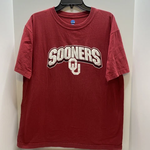 OU Oklahoma University Sooners Men's T-Shirt Size Large. NCAA Cover