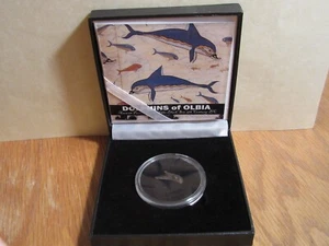 2000 Jahre alte Münze Delfin von Olbia super schönes Proto Geld aus der Antike 4 - Bild 1 von 8