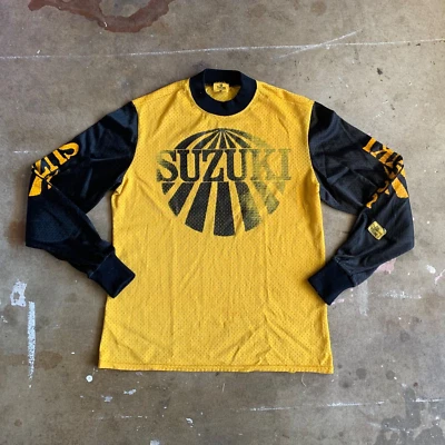 1970s VINTAGE SUZUKI MX MOTOCROSS RACING JERSEY MEN SZ M HARLEY T-SHIRT 70s 80s - Image 1 of 4
