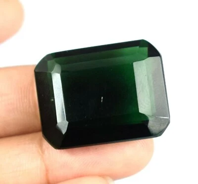 44.30 Ct Emerald Cut Green Amethyst Loose Gemstone Certified A57157 Super Sale - Image 1 of 4