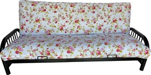 Full Futon Cover, Mattress Encasement, Bed Slipcovers, Red Roses White - Picture 1 of 1