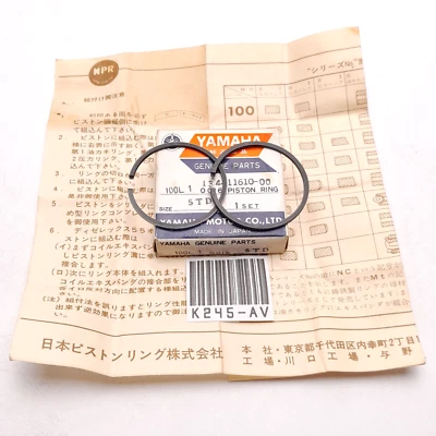 Yamaha YL1 100L1 Piston Ring OS STD NOS JAPAN #11 - Image 1 of 4