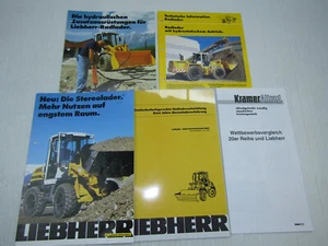5 Prospekte Liebherr Radlader Stereolader  technische Beschreibung 1996 - Bild 1 von 2