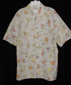 Usada en Excelente Condición Camisa De Colección Disney Store Para Hombre Azul Mickey Surf Con Botones Talla M #1 - Imagen 1 de 5