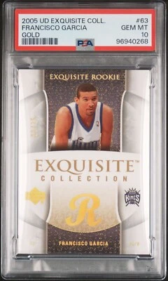 2005 Upper Deck UD Exquisite Francisco Garcia Rookie Gold /25 #63 PSA 10 - Image 1 of 2