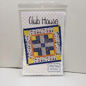 Club House Quilt Pattern 45" x 45" Ribbon Candy Quilt Company - Picture 1 of 3