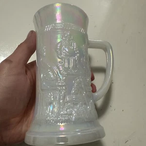 VINTAGE FOSTORIA OPALESCENT MILK GLASS MUG HEAT PROOF, U.S.A. - Picture 1 of 5