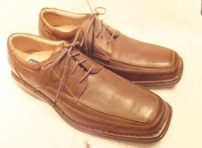 Oxford informal de cuero marrón STAFFORD Essentials talla 10,5 M totalmente excelente Foto 1 de 4