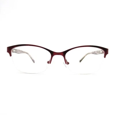 Monturas para gafas Tempo WR 6100 BU negro borgoña ojo de gato medio borde 52-17-135 Foto 1 de 4