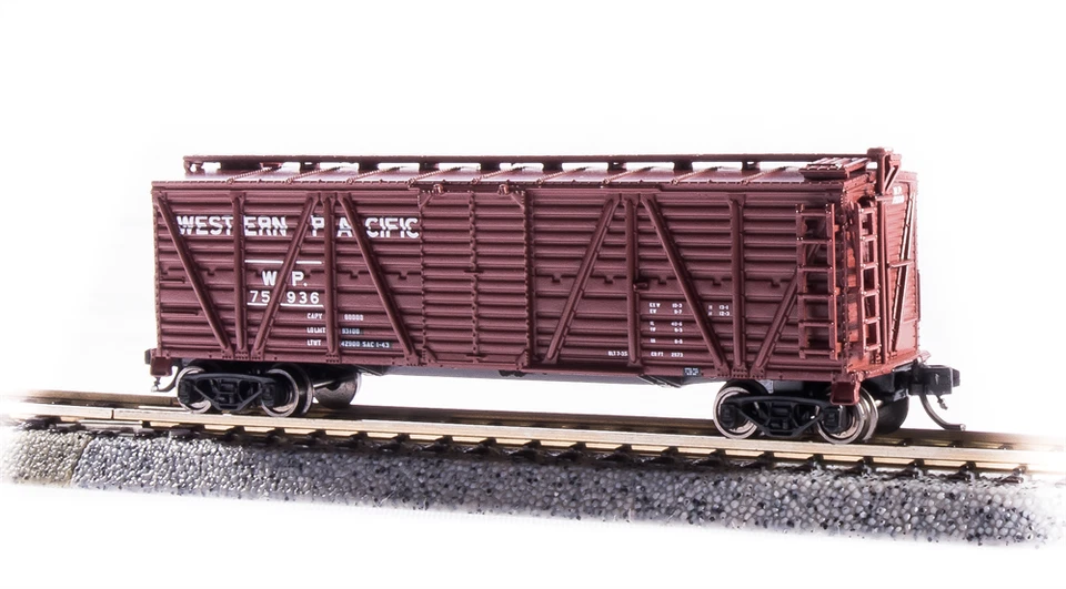 Broadway Limited #6585 N Scale Western Pacific Stock Car Hog Sounds NEW IN BOX - Image 1 of 1