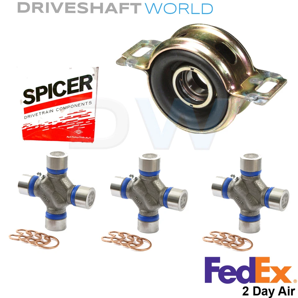 Kit de eje de transmisión de junta en U y cojinete central y Spicer para Toyota Tundra 2007-2017 tracción trasera Foto 1 de 1