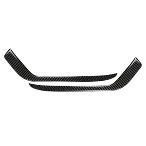 2Pcs For Cadillac XT5 2016-2017 Carbon Fiber Front Fog Light Eyelid Strips Trim - Picture 1 of 5
