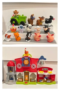 Fisher Price Little People Farm Caring For Animals Playset 13 animals, farmer M - Picture 1 of 7