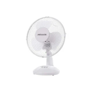 Heller 23cm Compact Adjustable Cooling Home/Office Desk Fan 20W - White - Picture 1 of 1