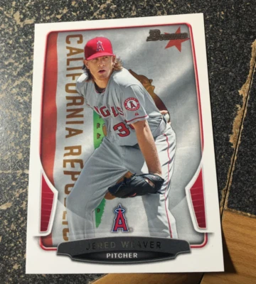 2013 Bowman Hometown Los Angeles Angels Baseball Card #9 Jered Weaver - Image 1 of 2