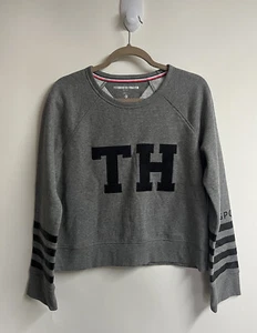 Tommy Hilfiger Women's Sz M Pullover Sweater Sport Gray Long Sleeve Ret.$59 - Picture 1 of 6