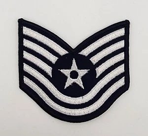 US Air Force Technical Sergeant TSGT Chevron Patches Full Color Large 3.5 - Picture 1 of 4