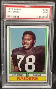 1974 Topps, PSA 9, ART SHELL, #272, Oakland Raiders, PSA 9, HOF - Picture 1 of 2