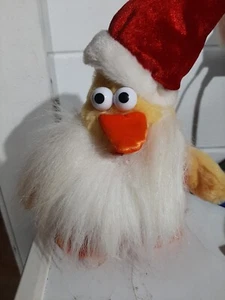 Dan Dee Chicken Santa Plush Music Dances Lights Up Collectors Choice WORKS! - Picture 1 of 6