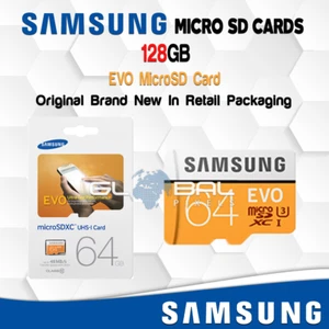 Tarjeta Samsung EVO Micro SD 64 GB con Adaptador Memoria Clase 10 Rápida HD Genuina FABRICANTE DE EQUIPOS ORIGINALES - Imagen 1 de 2