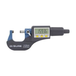 Micrómetro digital externo M-SURE 0-25 mm 0-1 pulgadas ingeniería - Imagen 1 de 6
